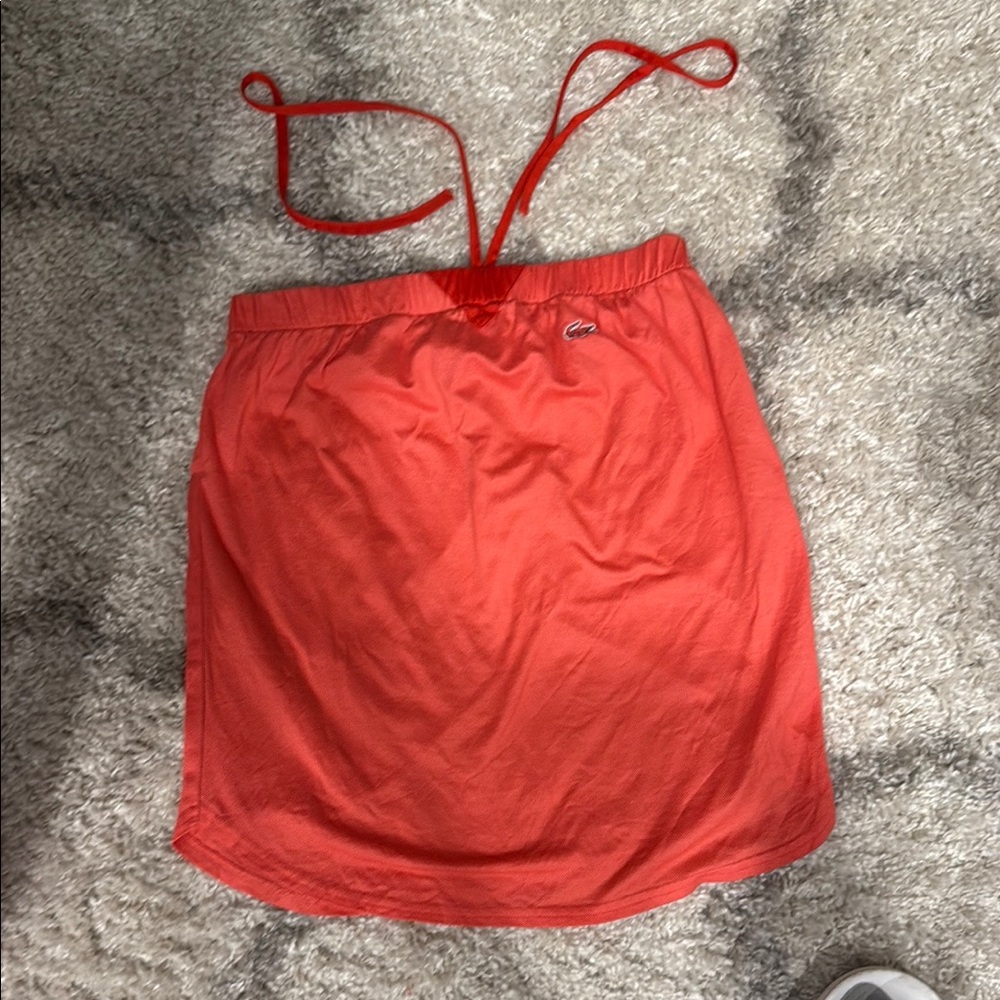 Red Lacoste Halter Dress